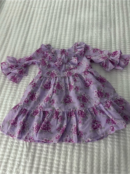 Janie and Jack Other - Janie and Jack Lavender Floral Ruffle Dress. Size 2T